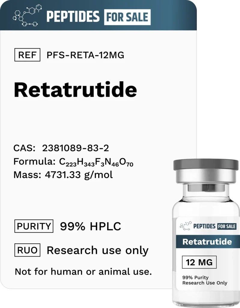 Retatrutide 12mg Peptide | Triple Agonist | Metabolic Support